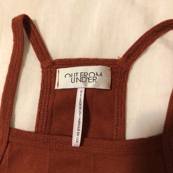 UO Out From Under Rust Drop Needle High Neck Cami - Picture 7 of 7